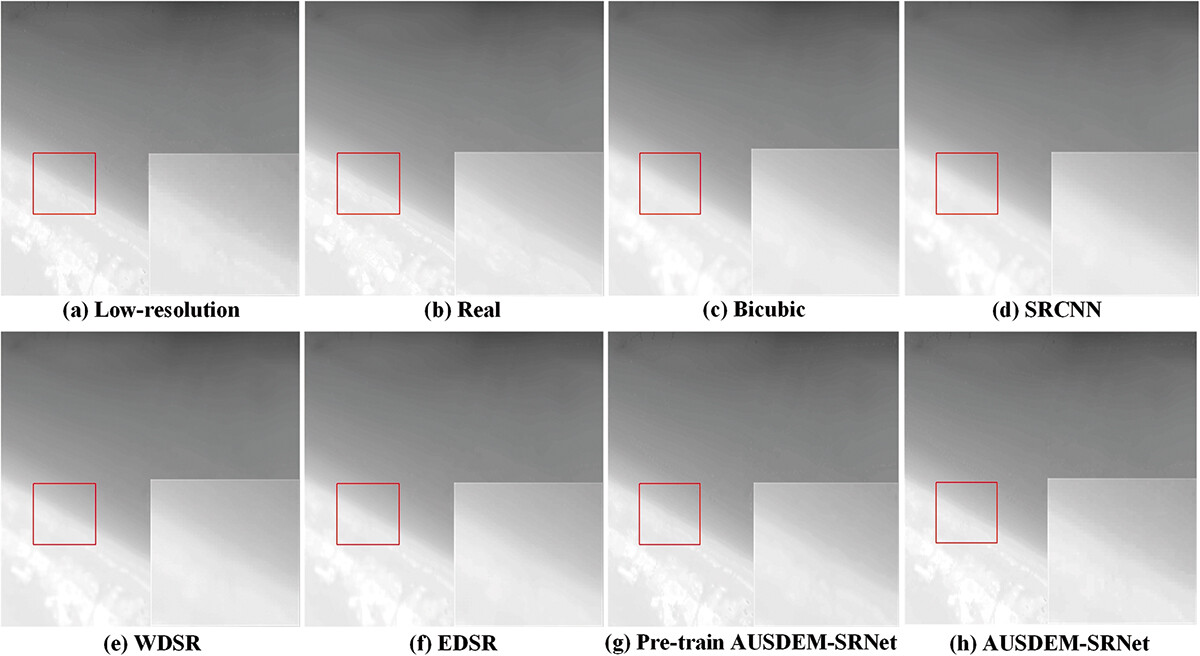Test region 7 comparison across DEM super-resolution models