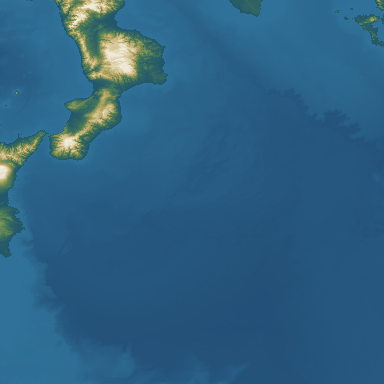 Mediterranean Basin DEM visualization / 地中海盆地 DEM 可视化