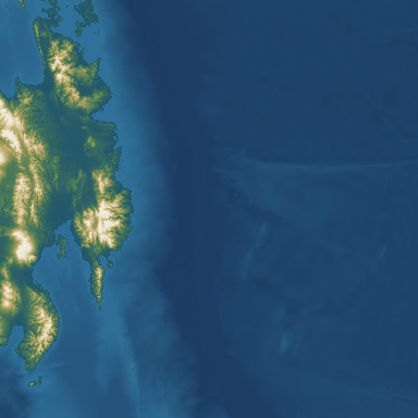 Philippine Sea Arc DEM visualization / 菲律宾海弧 DEM 可视化