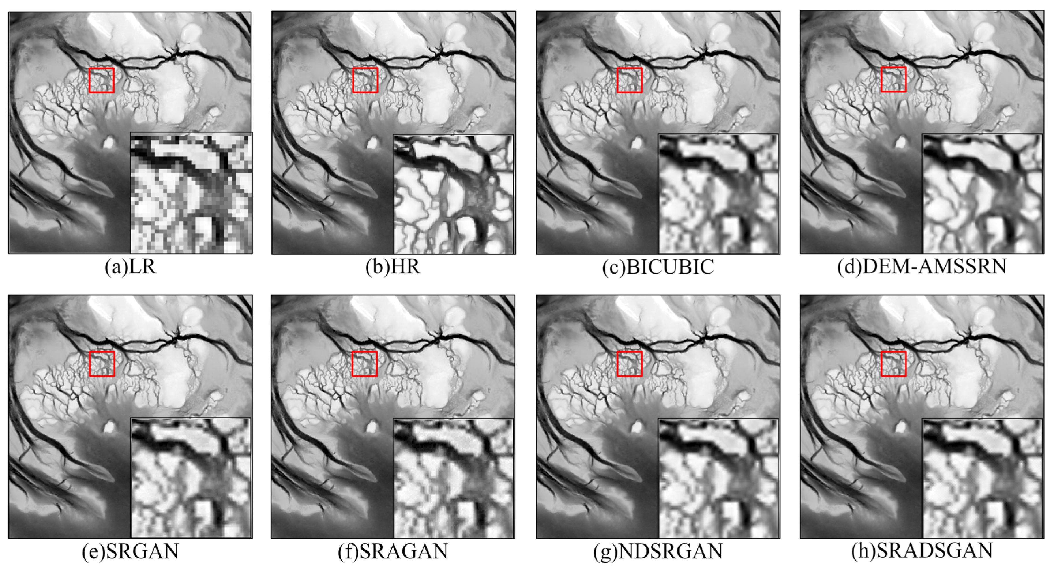 TEST7 super-resolution comparison across coastal channels and built structures